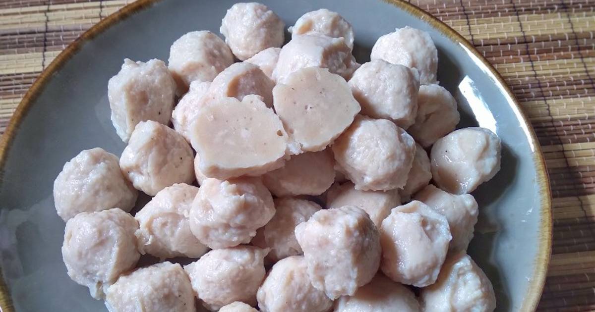 Resep Bakso Ayam Kenyal Kress Enak Dan Anti Gagal Oleh Nanan Wahyuni Cookpad 1025