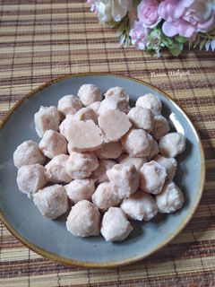 Foto resep Bakso ayam kenyal kress, enak, dan anti gagal