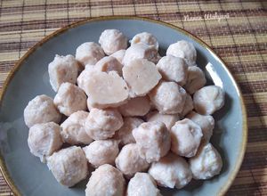 Foto resep Bakso ayam kenyal kress, enak, dan anti gagal