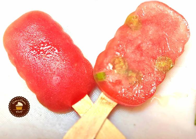 Simple Way to Prepare Ultimate Spicy Watermelon Popsicles