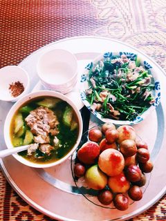 Hình của món Canh cua nấu mướp.
