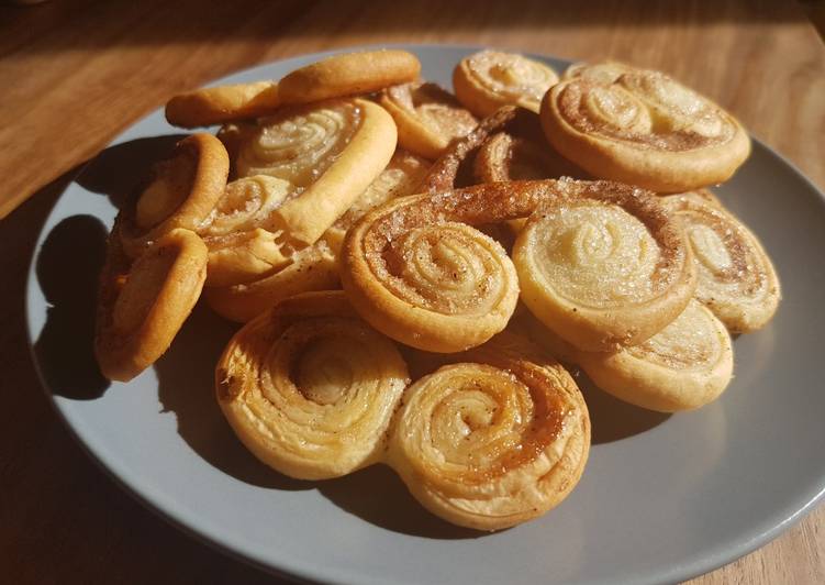 Recette de Parfait Palmiers caramélisés à la cannelle