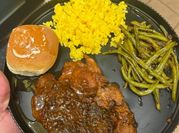 A picture of honey garlic pork chop