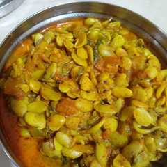 A picture of अंकुरित सेम की बीज की सब्जी((Aloo ankurit sem ke beej ki sabzi recipe in hindi).