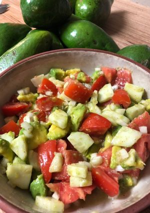 A picture of Avocado and Tomato Salad.