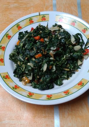 Foto resep Tumis daun singkong
