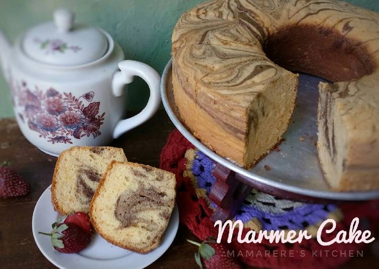 Marmer Cake (bolu jadul)