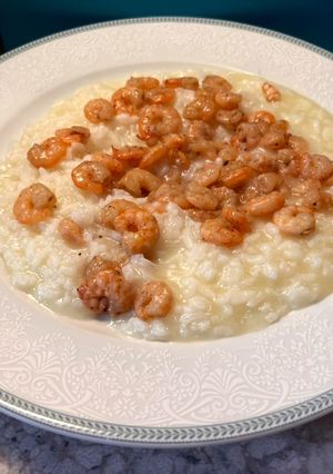 Φωτογραφία της συνταγής Γαριδάκια ριζότο 🍤♥️🍚