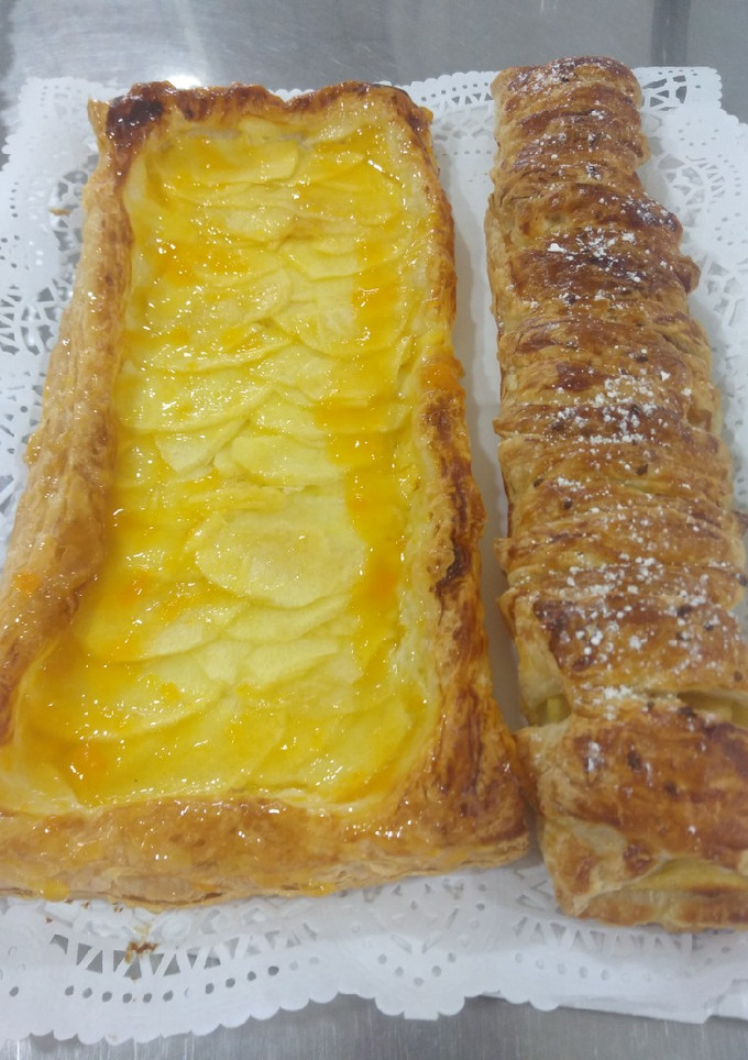Una foto de Trenza de manzana y tarta de manzana fácil