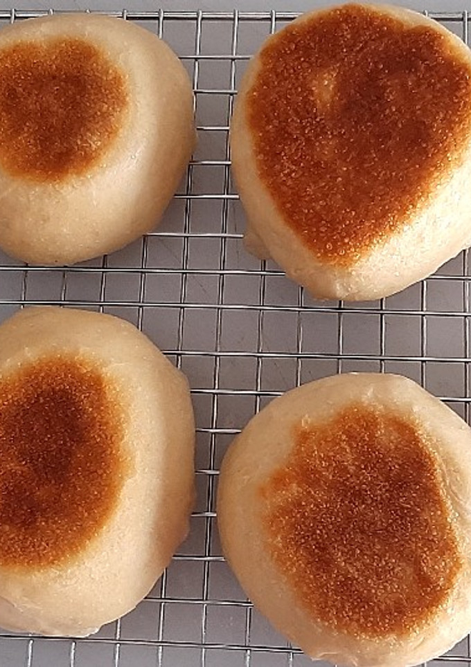 Una foto de Muffin inglés o pan sin horno