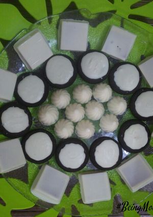 A picture of Homemade white chocolates.