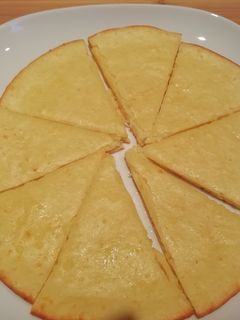 Una foto de Fainá de queso