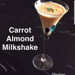 A picture of Carrot Almond Milkshake🍸.