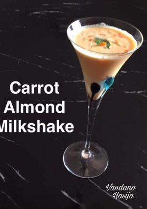 A picture of Carrot Almond Milkshake🍸.