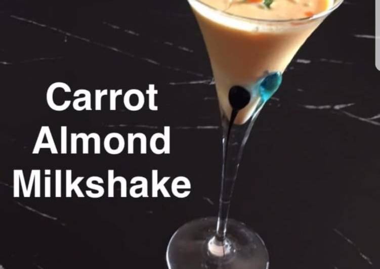 Simple Way to Prepare Award-winning Carrot Almond Milkshake🍸