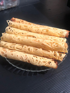 小吃:蕾絲蛋捲(簡單版) 的食譜成品照片
