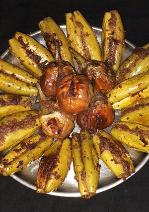 A picture of Parwar aur baigan ki kaluji.