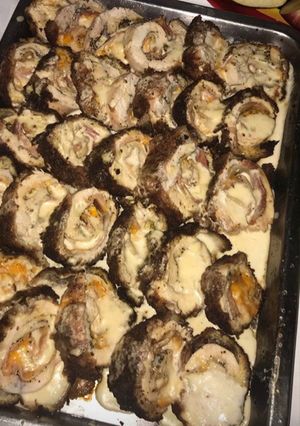 Una foto de Pechuga rellena al horno