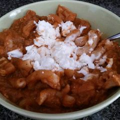 A picture of Tricia's Carrot Basil Chicken Soup.