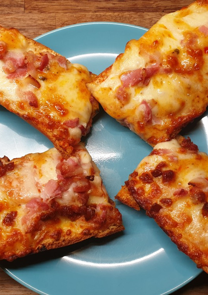 Una foto de Pan pizza sin gluten