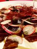 Tiradito de atún rojo
