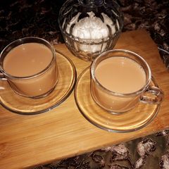 Karak chai A picture of Karak chai.