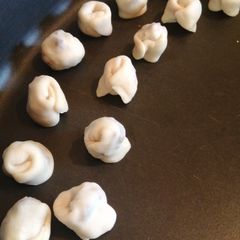 A picture of Shish barak dough.