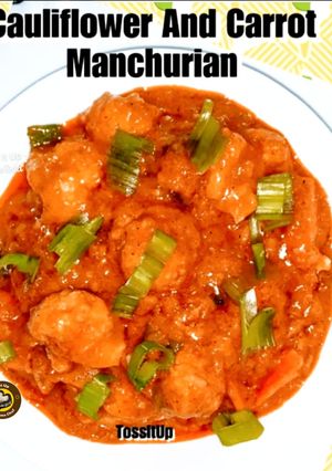 A picture of Cauliflower And Carrot Manchurian.