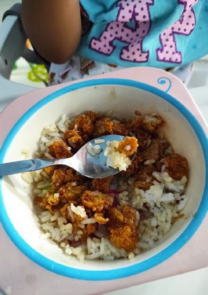 Foto resep Ayam Krispi Saus Madu MPASI 1+