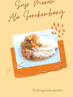 Foto resep • sup merah ala catering sonokembang •