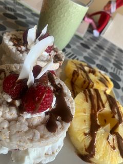 Una foto de Desayunos con tortitas de arroz