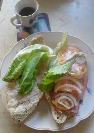 Una foto de Sándwich con vegetales