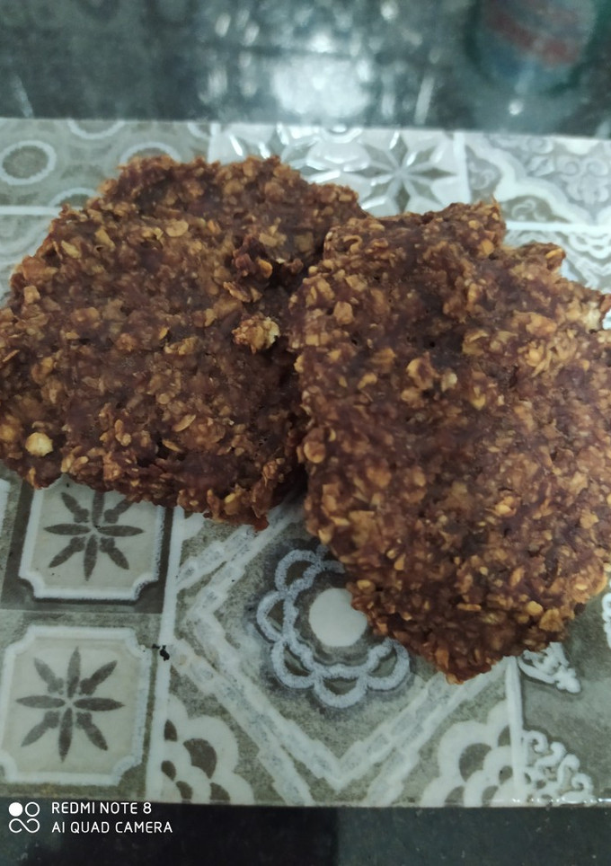 Una foto de Galletas de avena, plátano y cacao