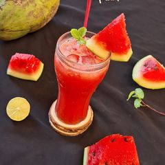 A picture of Watermelon coconut cooler.