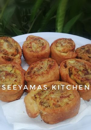 Pinwheel samosa ainihin hoton girkin