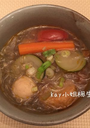 雜菜天婦羅粉絲湯 的食譜成品照片