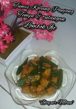 Foto resep Tumis Kacang Panjang Tempe & Tulangan Cabe Ijo
