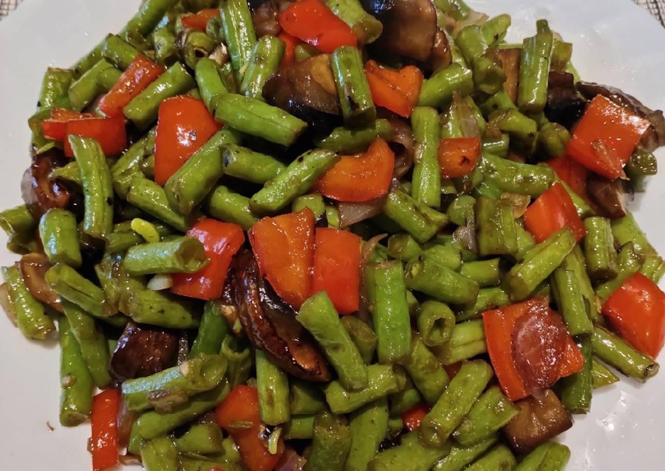 String Beans with Mushroom