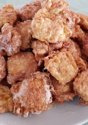 O poză a rețetei Vinete albe în panadă (gluten free).