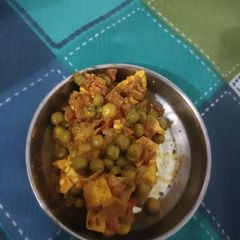 Matar paneer A picture of Matar paneer.