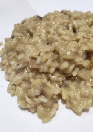 Una foto de Risotto de champiñones