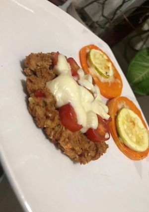 Una foto de Hamburguesa de soja texturizada casera 🙌🏻