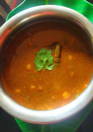 A picture of Satvik chole (no onion garlic).