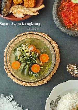 Foto resep Sayur Asem Kangkung Khas Jawa Timur