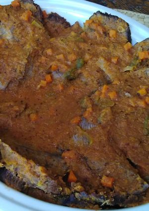 Una foto de Asado de res con verduras