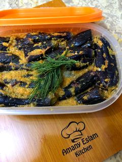 صورة لوصفة باذنجان مخلل بتتبيلة الجزر 🍆🥕