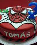 Torta el hombre araña cumpleaños de Tomás