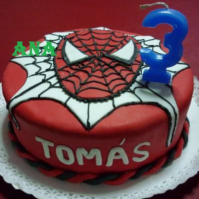  Torta el hombre araña cumpleaños de Tomás Receta de GRINGA