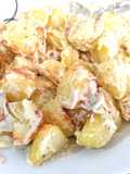 Patatas con ajonesa en freidora de aire