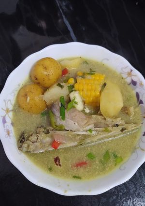 Una foto de Sancocho de cabeza de bagre